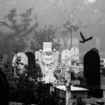 Graveyard tombstone